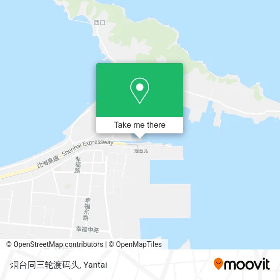 烟台同三轮渡码头 map