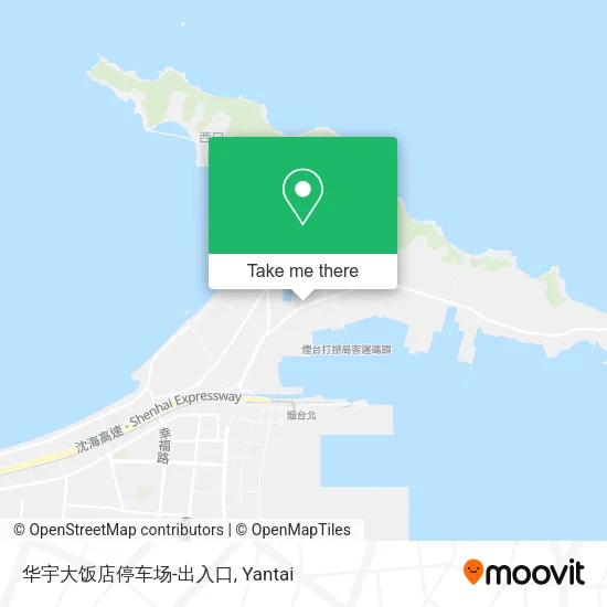 华宇大饭店停车场-出入口 map