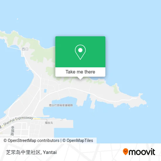 芝罘岛中里社区 map