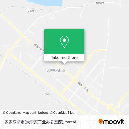 家家乐超市(大季家工业办公室西) map