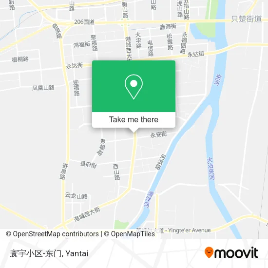 寰宇小区-东门 map