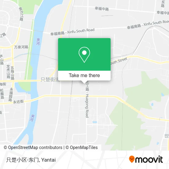 只楚小区-东门 map