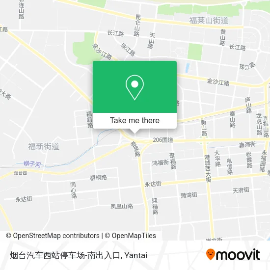 烟台汽车西站停车场-南出入口 map