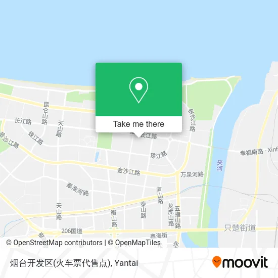 烟台开发区(火车票代售点) map