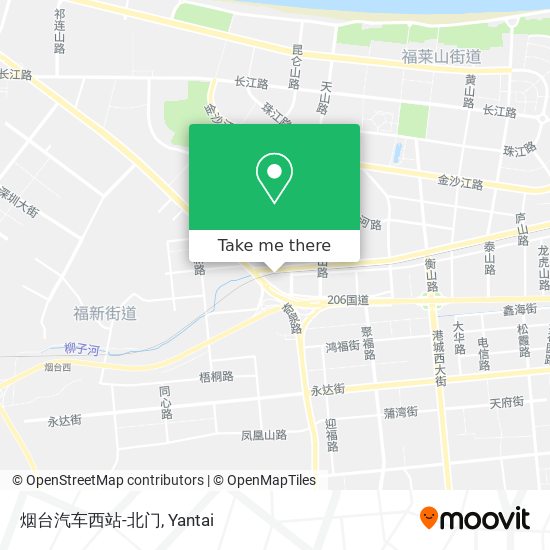 烟台汽车西站-北门 map