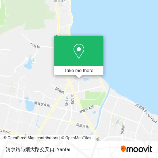 清泉路与烟大路交叉口 map