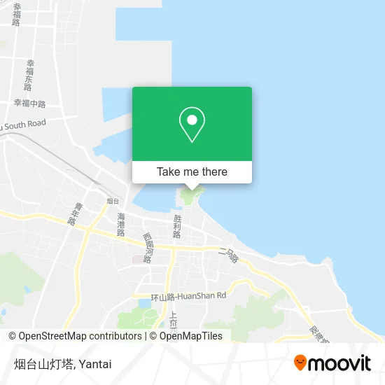 烟台山灯塔 map