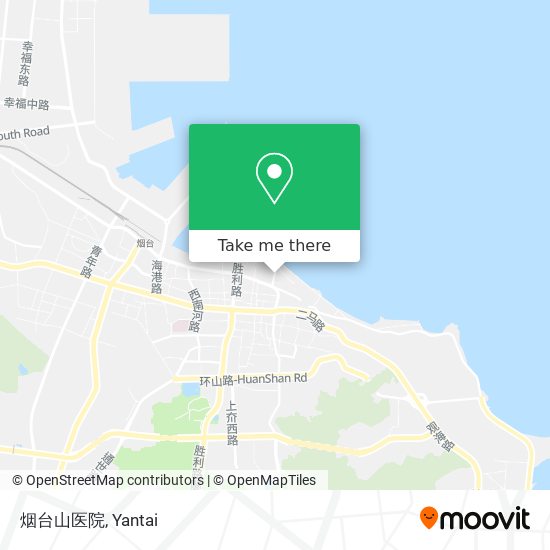 烟台山医院 map