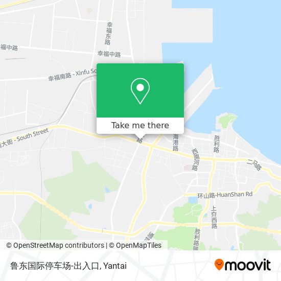 鲁东国际停车场-出入口 map