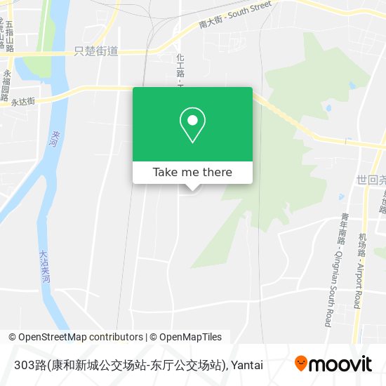 303路(康和新城公交场站-东厅公交场站) map
