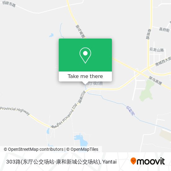 303路(东厅公交场站-康和新城公交场站) map
