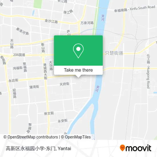 高新区永福园小学-东门 map