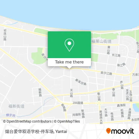 烟台爱华双语学校-停车场 map