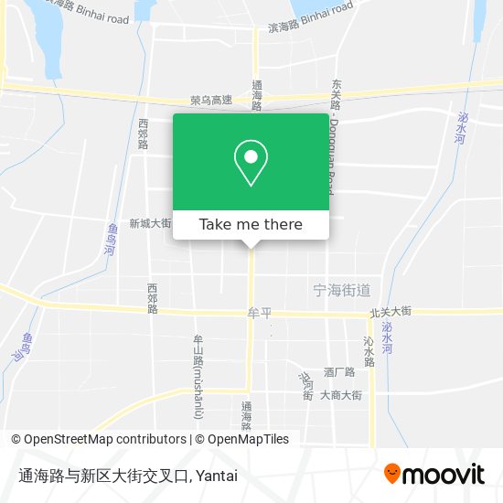 通海路与新区大街交叉口 map
