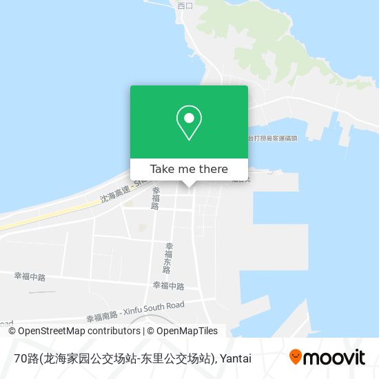 70路(龙海家园公交场站-东里公交场站) map