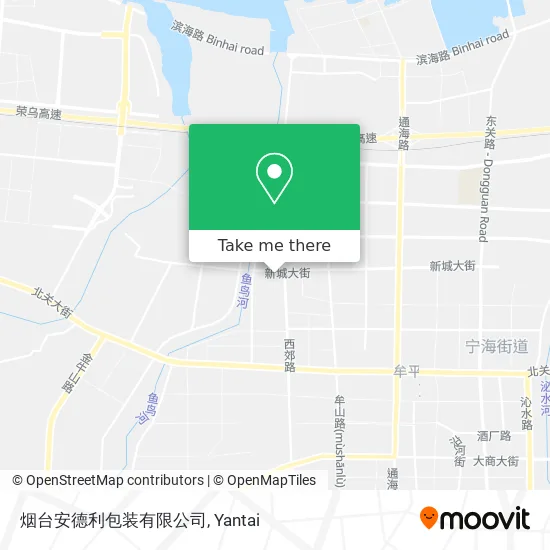 烟台安德利包装有限公司 map