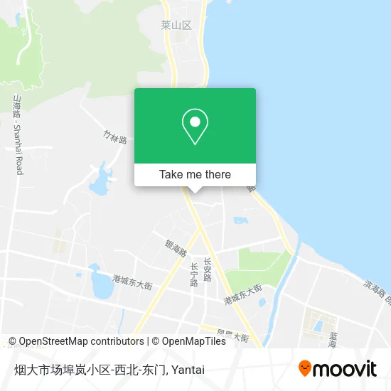 烟大市场埠岚小区-西北-东门 map