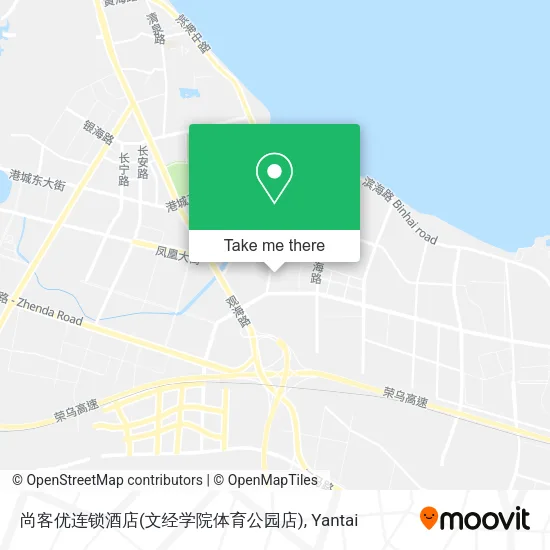 尚客优连锁酒店(文经学院体育公园店) map