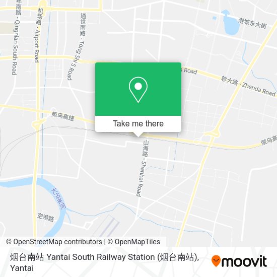 烟台南站 Yantai South Railway Station map