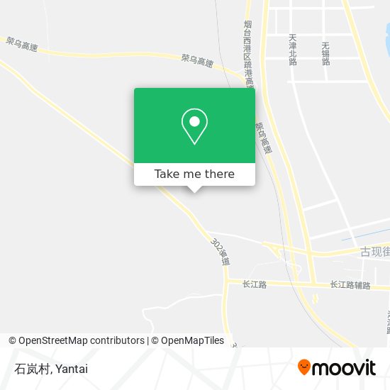 石岚村 map