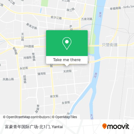 富豪青年国际广场-北1门 map