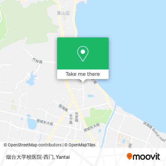 烟台大学校医院-西门 map