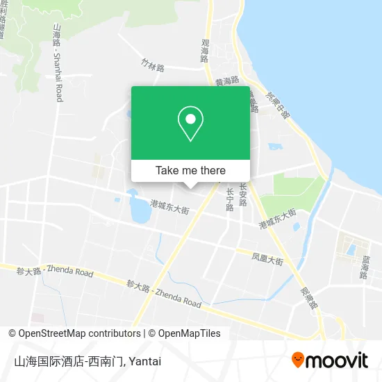 山海国际酒店-西南门 map
