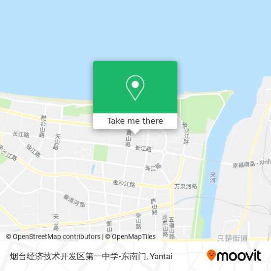 烟台经济技术开发区第一中学-东南门 map