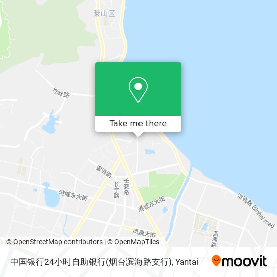 中国银行24小时自助银行(烟台滨海路支行) map