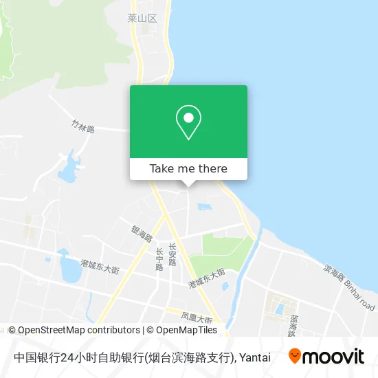 中国银行24小时自助银行(烟台滨海路支行) map