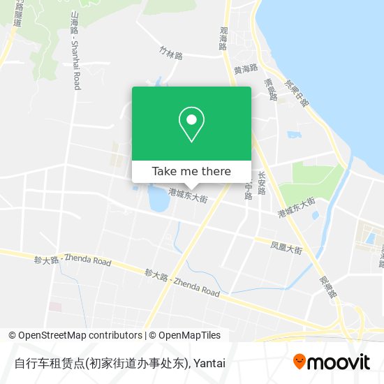 自行车租赁点(初家街道办事处东) map