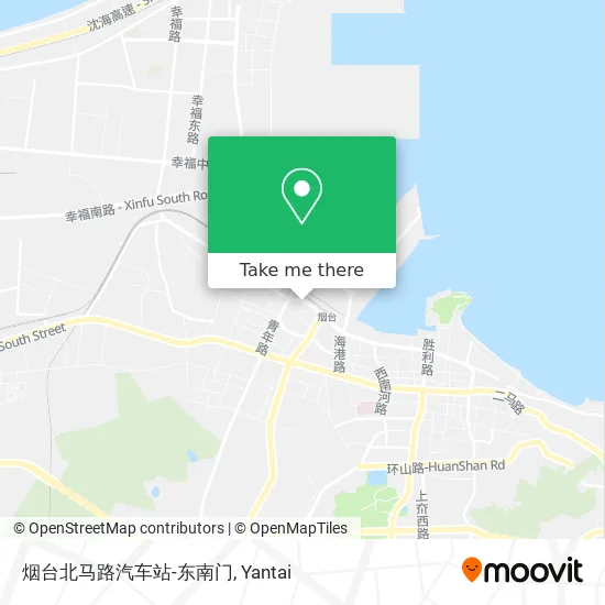 烟台北马路汽车站-东南门 map
