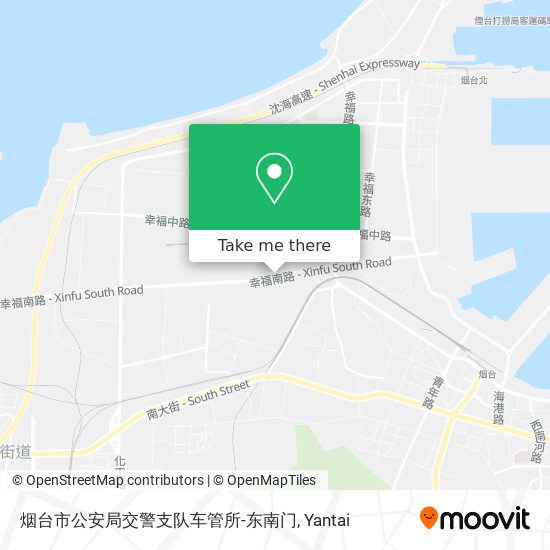烟台市公安局交警支队车管所-东南门 map
