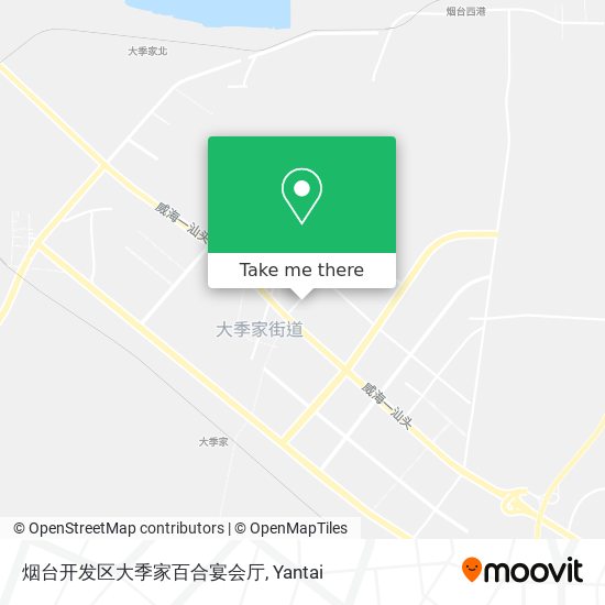 烟台开发区大季家百合宴会厅 map