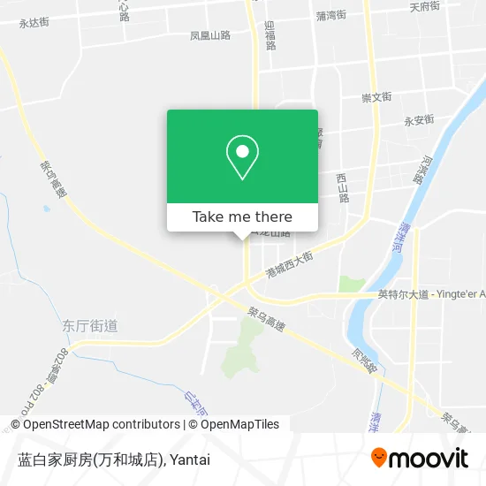 蓝白家厨房(万和城店) map