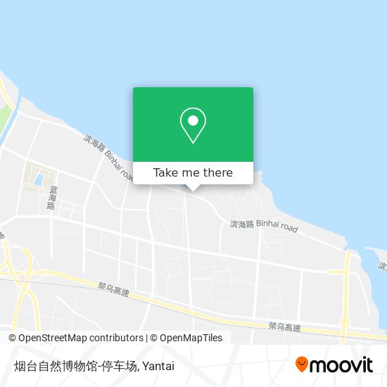 烟台自然博物馆-停车场 map