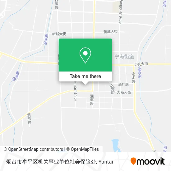 烟台市牟平区机关事业单位社会保险处 map