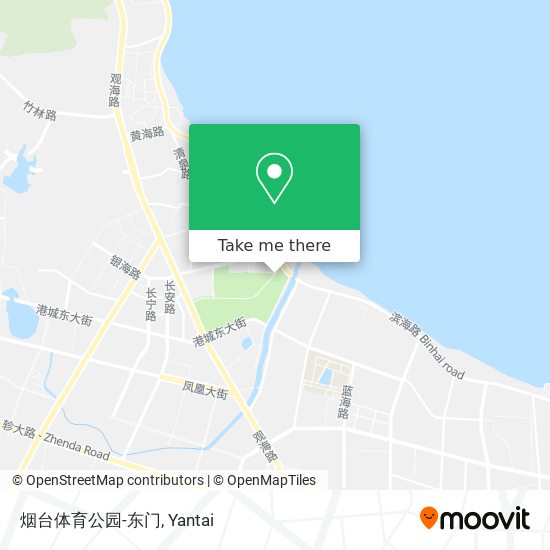 烟台体育公园-东门 map