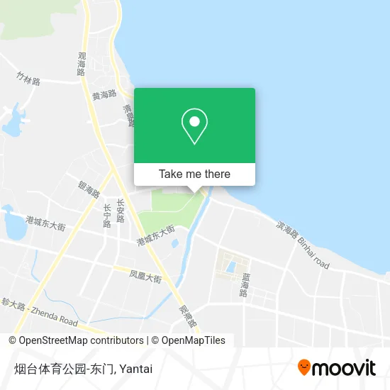 烟台体育公园-东门 map