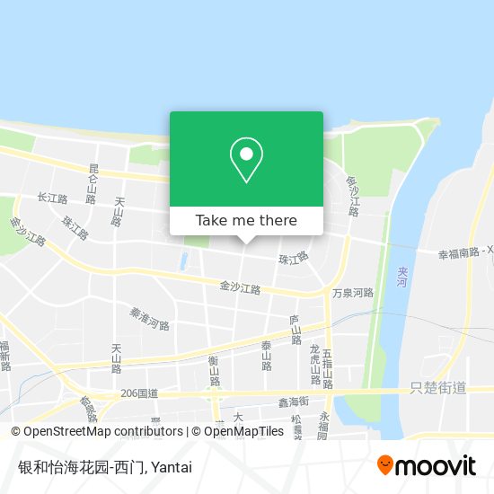银和怡海花园-西门 map