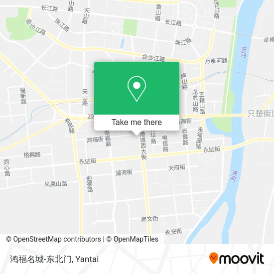 鸿福名城-东北门 map