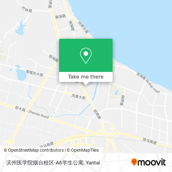 滨州医学院烟台校区-A6学生公寓 map