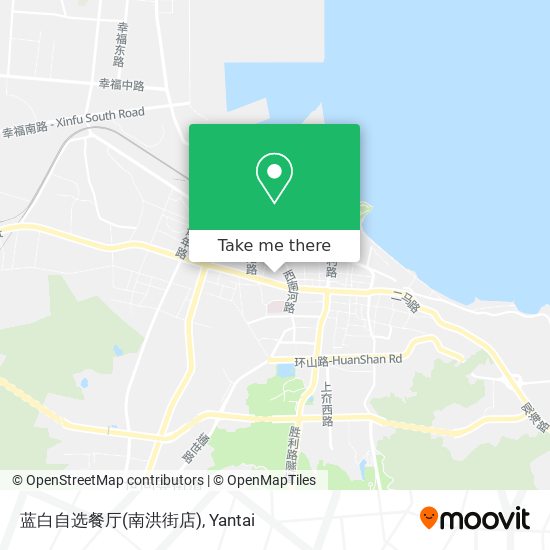 蓝白自选餐厅(南洪街店) map