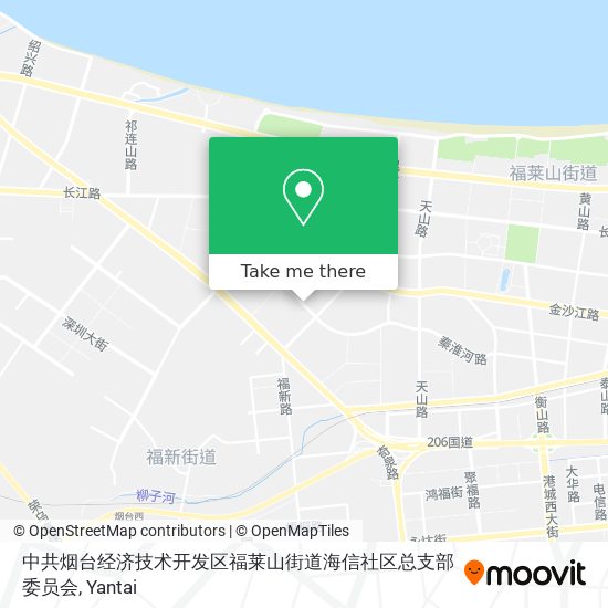中共烟台经济技术开发区福莱山街道海信社区总支部委员会 map