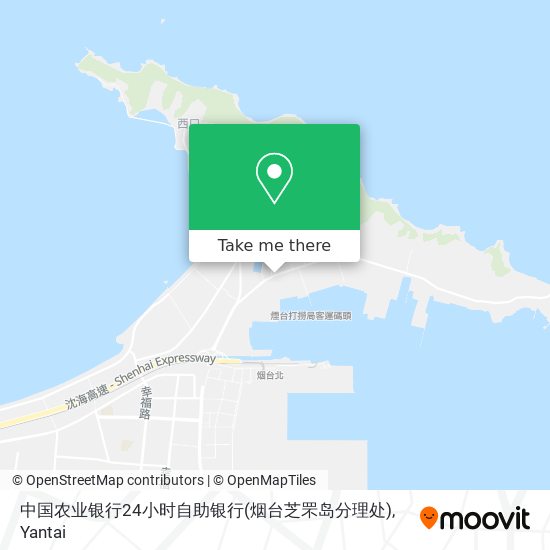中国农业银行24小时自助银行(烟台芝罘岛分理处) map