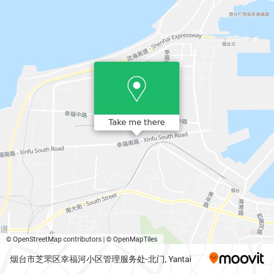烟台市芝罘区幸福河小区管理服务处-北门 map