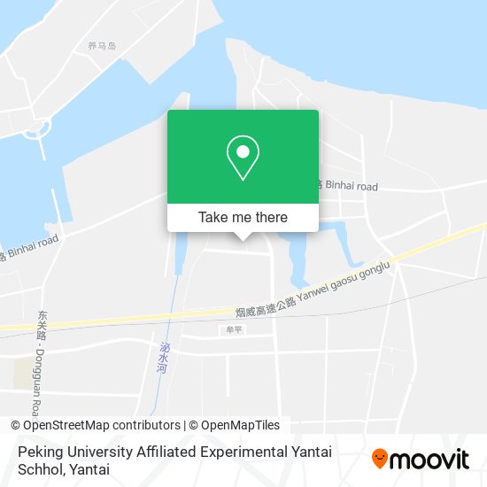 Peking University Affiliated Experimental Yantai Schhol map