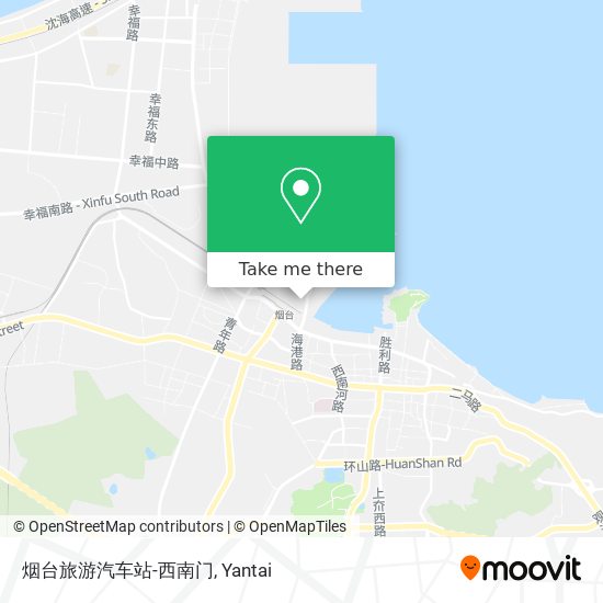 烟台旅游汽车站-西南门 map