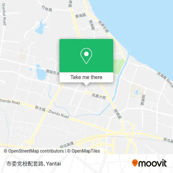 市委党校配套路 map