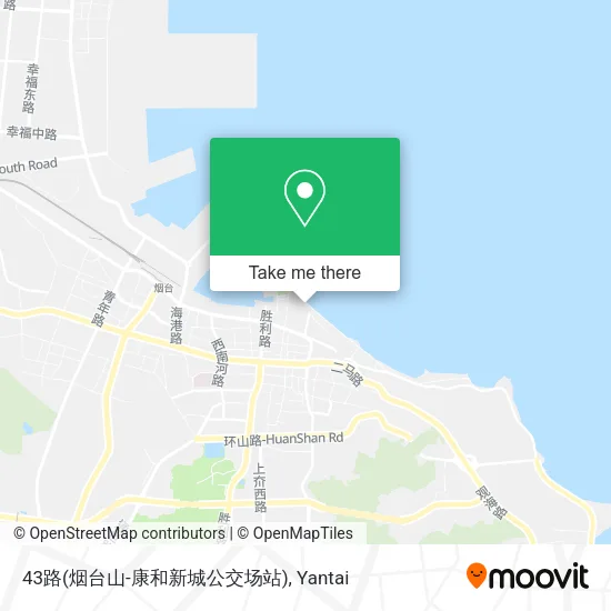 43路(烟台山-康和新城公交场站) map